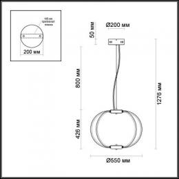 Подвесной светодиодный светильник Odeon Light Alfi  - 2